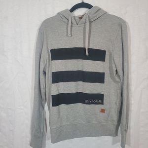 UNYFORME Men's Hoodie Sweatshirt Gray Size Small NWT